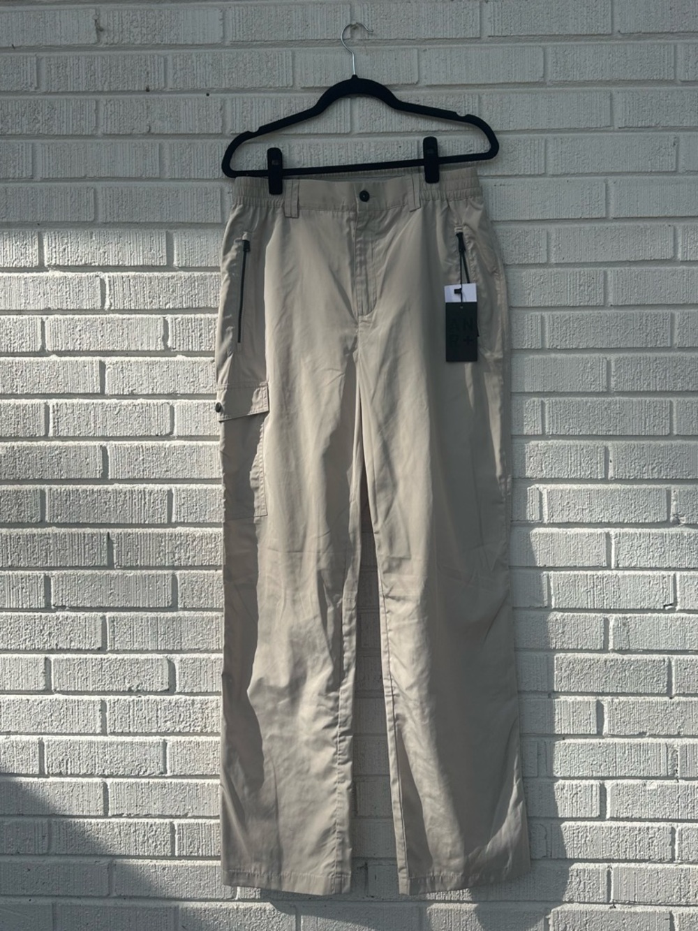 Alp N Rock Women's Beige Cargo Pants with Zip Pockets